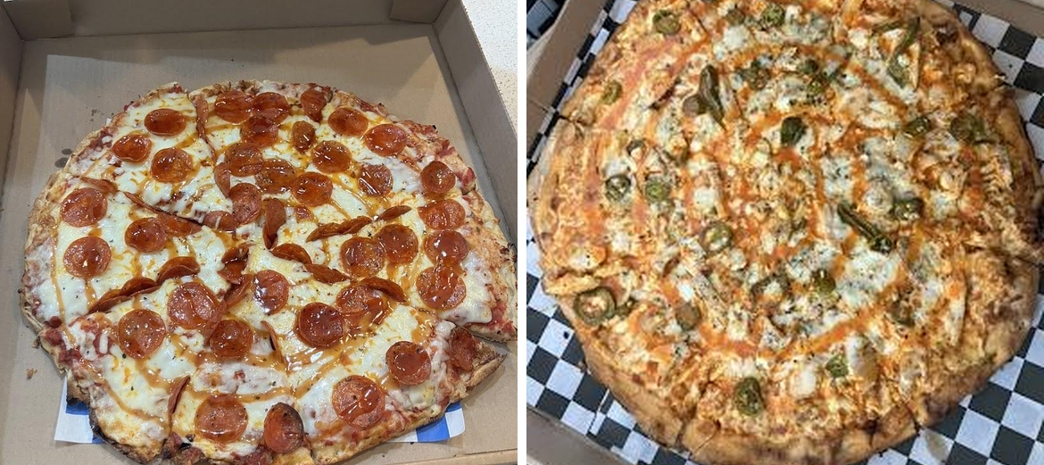Sharks Pizza Menu