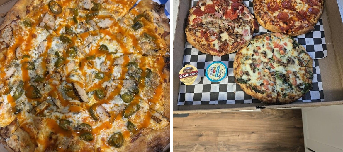 Sharks Pizza Menu